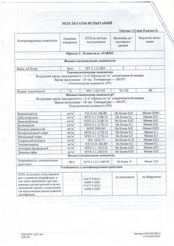 Протокол лабораторных испытаний стр 2